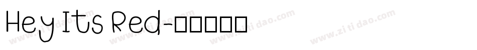 Hey Its Red字体转换